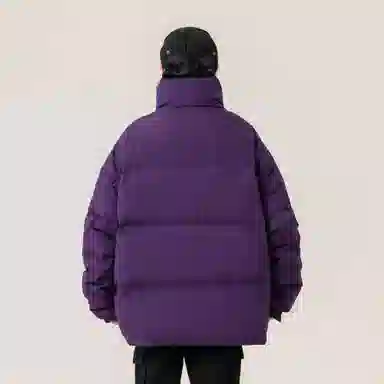 大卫贝肯 美式经典纯色日常通勤百搭休闲长袖面包服羽绒服 男女同款