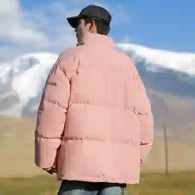 大卫贝肯 美式复古学院风宽松休闲加厚学生立领保暖面包棉服 男女同款