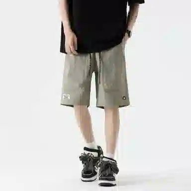 大卫贝肯 美式街头基础款百搭宽松抽绳速干户外工装五分休闲短裤 男女同款