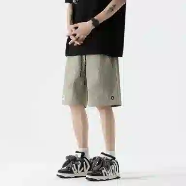 大卫贝肯 美式街头基础款百搭宽松抽绳速干户外工装五分休闲短裤 男女同款