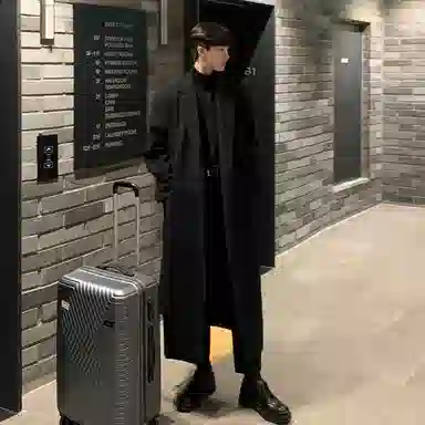 大卫贝肯 英伦风简约复古纯色百搭通勤高级感宽松休闲长款过膝保暖加厚大衣 男女同款