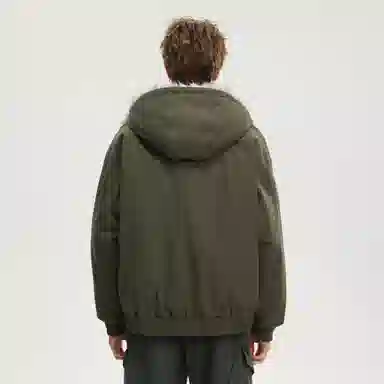 大卫贝肯 美式高街痞帅防貂毛连帽保暖防寒宽松舒适潮流棉服 男女同款