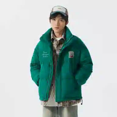 大卫贝肯 美式经典假两件设计日常百搭休闲宽松户外保暖羽绒服 男女同款