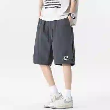 大卫贝肯 美式街头字母户外运动透气百搭休闲潮流五分工装短裤 男女同款