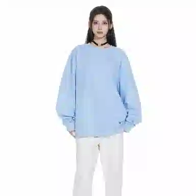 大卫贝肯 重磅简约复古纯色经典基础款精梳轻抓绒棉美式日常通勤百搭圆领休闲宽松落肩袖套头卫衣 男女同款