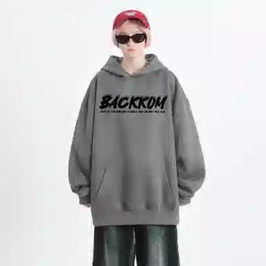 大卫贝肯 美式高街学院风宽松休闲加绒加厚百搭保暖长袖卫衣 男女同款