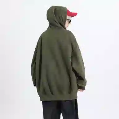 大卫贝肯 美式高街学院风宽松休闲加绒加厚百搭保暖长袖卫衣 男女同款