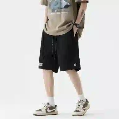 大卫贝肯 美式街头基础款百搭宽松抽绳速干户外工装五分休闲短裤 男女同款