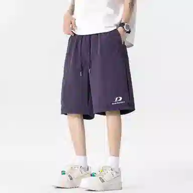 大卫贝肯 美式街头字母户外运动透气百搭休闲潮流五分工装短裤 男女同款