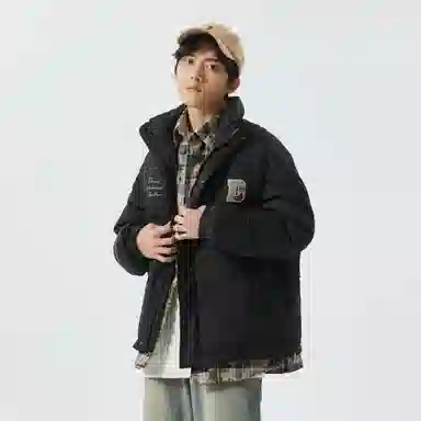 大卫贝肯 美式经典假两件设计日常百搭休闲宽松户外保暖羽绒服 男女同款