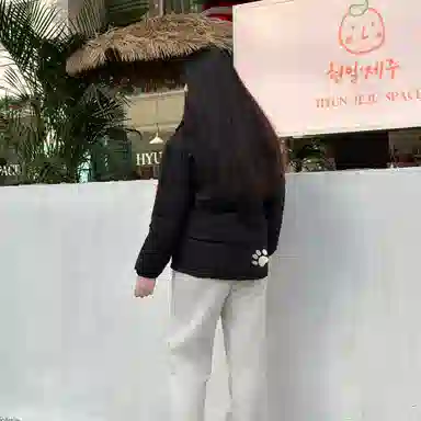 大卫贝肯 美式复古假两件趣味卡通爪印字母印花连帽保暖宽松纯色面包棉服垂感加绒加厚长裤休闲运动套装 男女同款