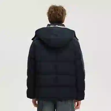 大卫贝肯 美式潮流时尚高街复古简约基础舒适宽松连帽加厚保暖棉服 男女同款