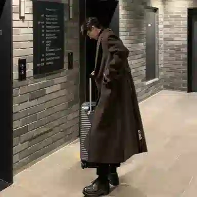 大卫贝肯 英伦风简约复古纯色百搭通勤高级感宽松休闲长款过膝保暖加厚大衣 男女同款