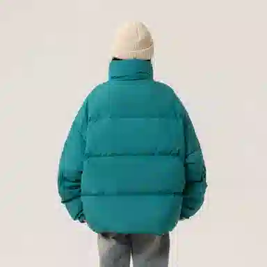 大卫贝肯 美式经典纯色日常通勤百搭休闲长袖面包服羽绒服 男女同款