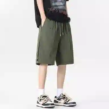 大卫贝肯 美式街头字母户外运动透气百搭休闲潮流五分工装短裤 男女同款