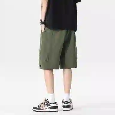 大卫贝肯 美式字母印花户外运动宽松直筒百搭松紧腰休闲短裤 男女同款