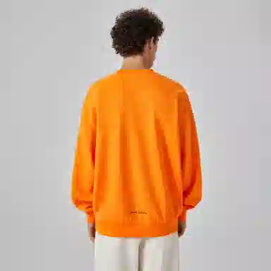 大卫贝肯 简约基础款美式复古纯色日常通勤百搭圆领休闲宽松落肩袖套头卫衣 男女同款