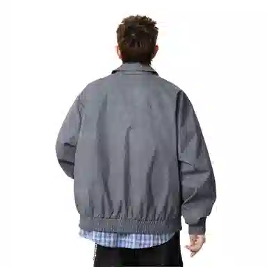 大卫贝肯 美式经典潮牌基础款翻领开衫结构设计感防风运动外套高街简约休闲夹克 男女同款