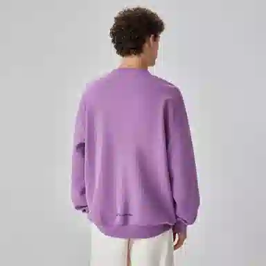 大卫贝肯 简约基础款美式复古纯色日常通勤百搭圆领休闲宽松落肩袖套头卫衣 男女同款