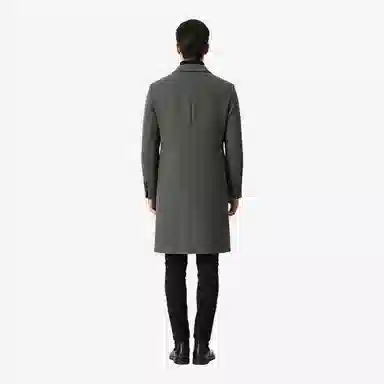 大卫贝肯 美式复古基础中长款过膝慵懒老钱风宽松舒适保暖外套高级感大衣 男女同款