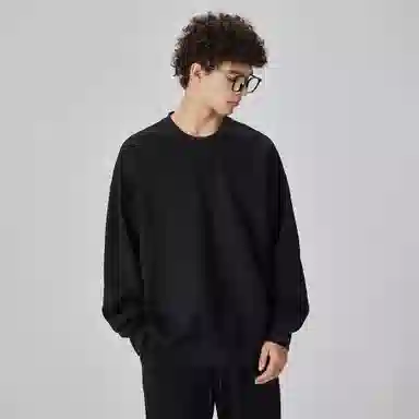 大卫贝肯 简约基础款美式复古纯色日常通勤百搭圆领休闲宽松落肩袖套头卫衣 男女同款