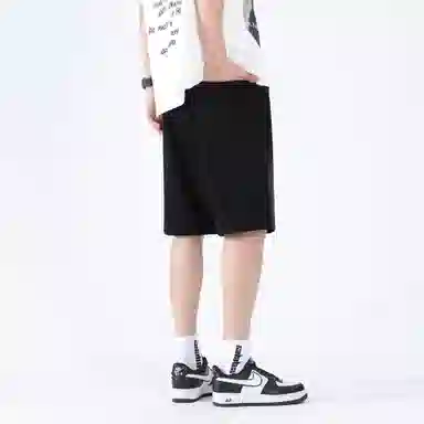 大卫贝肯 美式复古简约直筒休闲短裤 男女同款