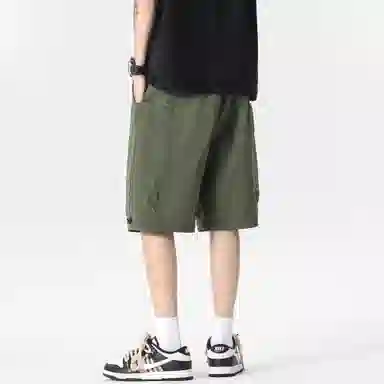 大卫贝肯 美式街头字母户外运动透气百搭休闲潮流五分工装短裤 男女同款