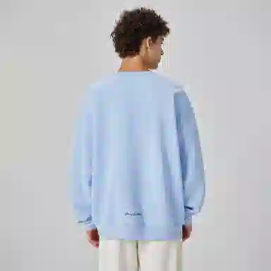 大卫贝肯 简约基础款美式复古纯色日常通勤百搭圆领休闲宽松落肩袖套头卫衣 男女同款