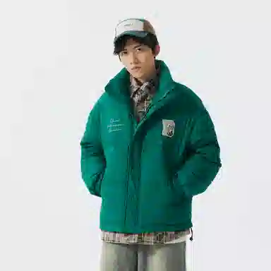 大卫贝肯 美式经典假两件设计日常百搭休闲宽松户外保暖羽绒服 男女同款