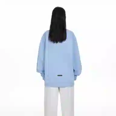 大卫贝肯 重磅简约复古纯色经典基础款精梳轻抓绒棉美式日常通勤百搭圆领休闲宽松落肩袖套头卫衣 男女同款