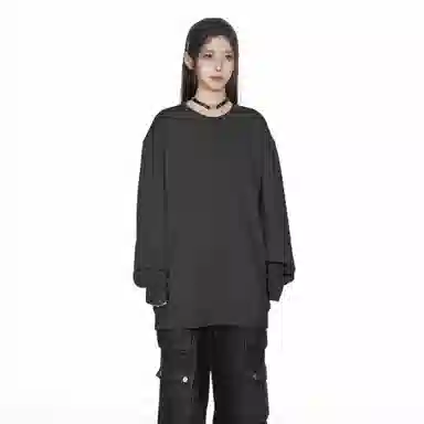 大卫贝肯 重磅简约复古纯色经典基础款精梳轻抓绒棉美式日常通勤百搭圆领休闲宽松落肩袖套头卫衣 男女同款