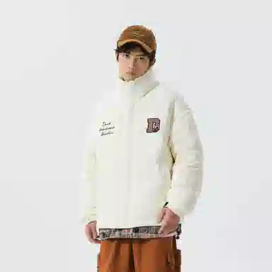 大卫贝肯 美式经典假两件设计日常百搭休闲宽松户外保暖羽绒服 男女同款