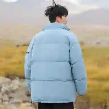 大卫贝肯 美式复古学院风宽松休闲加厚学生立领保暖面包棉服 男女同款