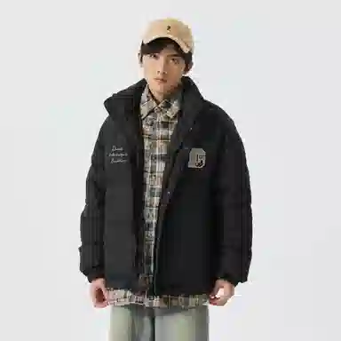 大卫贝肯 美式经典假两件设计日常百搭休闲宽松户外保暖羽绒服 男女同款