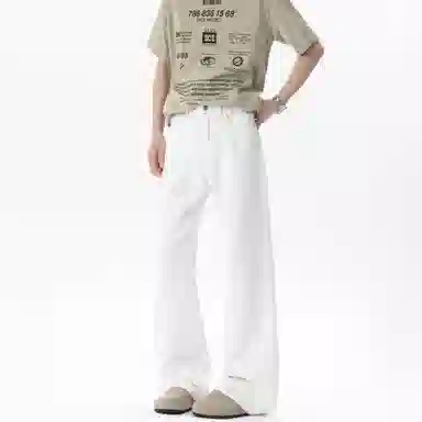 大卫贝肯 美式复古简约经典基础款休闲牛仔裤 男女同款