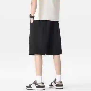 大卫贝肯 美式字母印花户外运动宽松直筒百搭松紧腰休闲短裤 男女同款