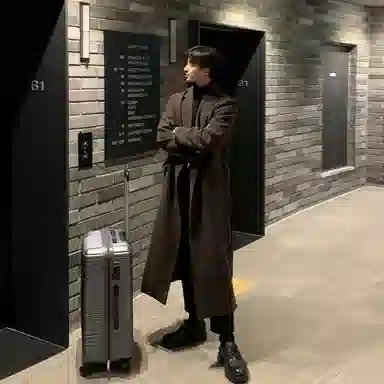 大卫贝肯 英伦风简约复古纯色百搭通勤高级感宽松休闲长款过膝保暖加厚大衣 男女同款