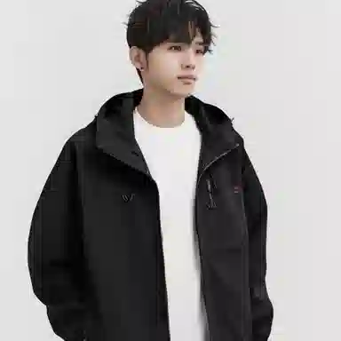 大卫贝肯  美式情侣款户外登山服潮休闲宽松日常百搭连帽  防水防风透气耐磨防泼水冲锋衣 男女同款