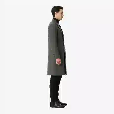 大卫贝肯 美式复古基础中长款过膝慵懒老钱风宽松舒适保暖外套高级感大衣 男女同款