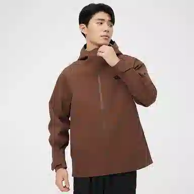 大卫贝肯  美式简约纯色基础款户外运动机能登山徒步连帽  防水防风耐磨保暖冲锋衣 男女同款