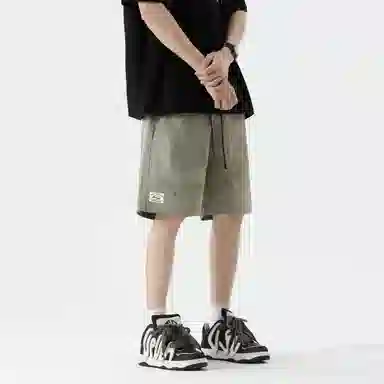 大卫贝肯 美式街头基础款百搭宽松抽绳速干户外工装五分休闲短裤 男女同款