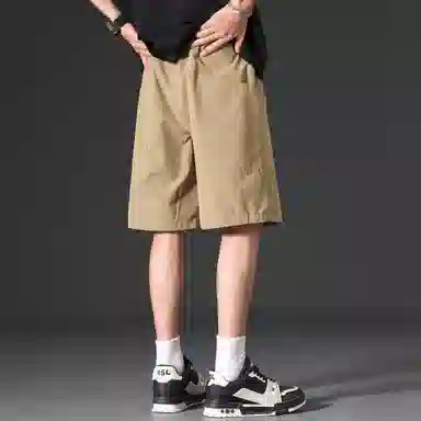 大卫贝肯 美式街头简版城市机能字母设计款直插口袋宽松百搭休闲潮流工装短裤 男女同款