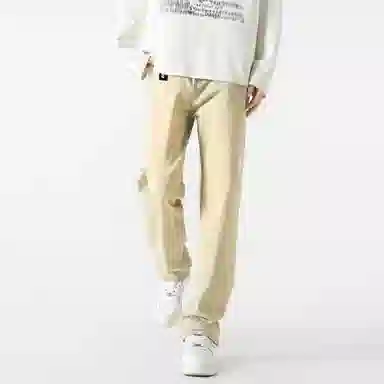 大卫贝肯 水洗做旧设计感刮破直筒铅笔裤美式高街宽松休闲百搭日常通勤基础款纯色中腰柔软小脚牛仔裤 男女同款