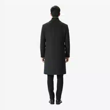 大卫贝肯 美式复古基础中长款过膝慵懒老钱风宽松舒适保暖外套高级感大衣 男女同款