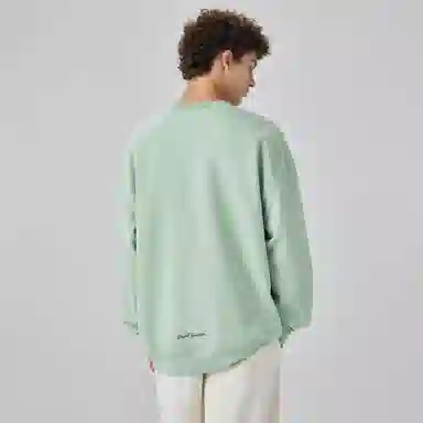 大卫贝肯 简约基础款美式复古纯色日常通勤百搭圆领休闲宽松落肩袖套头卫衣 男女同款