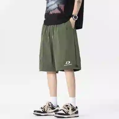 大卫贝肯 美式街头字母户外运动透气百搭休闲潮流五分工装短裤 男女同款