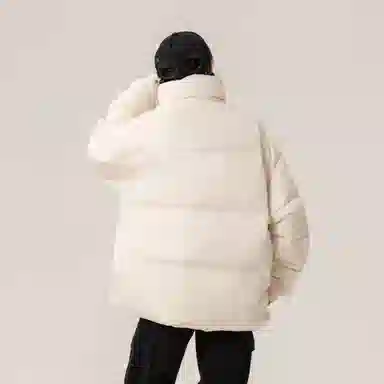 大卫贝肯 美式经典纯色日常通勤百搭休闲长袖面包服羽绒服 男女同款