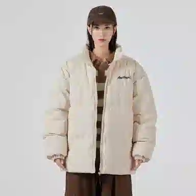 大卫贝肯 美式简约基础款立领宽松面包棉服宽松百搭灯芯绒长裤休闲运动套装 男女同款