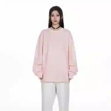 大卫贝肯 重磅简约复古纯色经典基础款精梳轻抓绒棉美式日常通勤百搭圆领休闲宽松落肩袖套头卫衣 男女同款