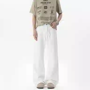 大卫贝肯 美式复古简约经典基础款休闲牛仔裤 男女同款